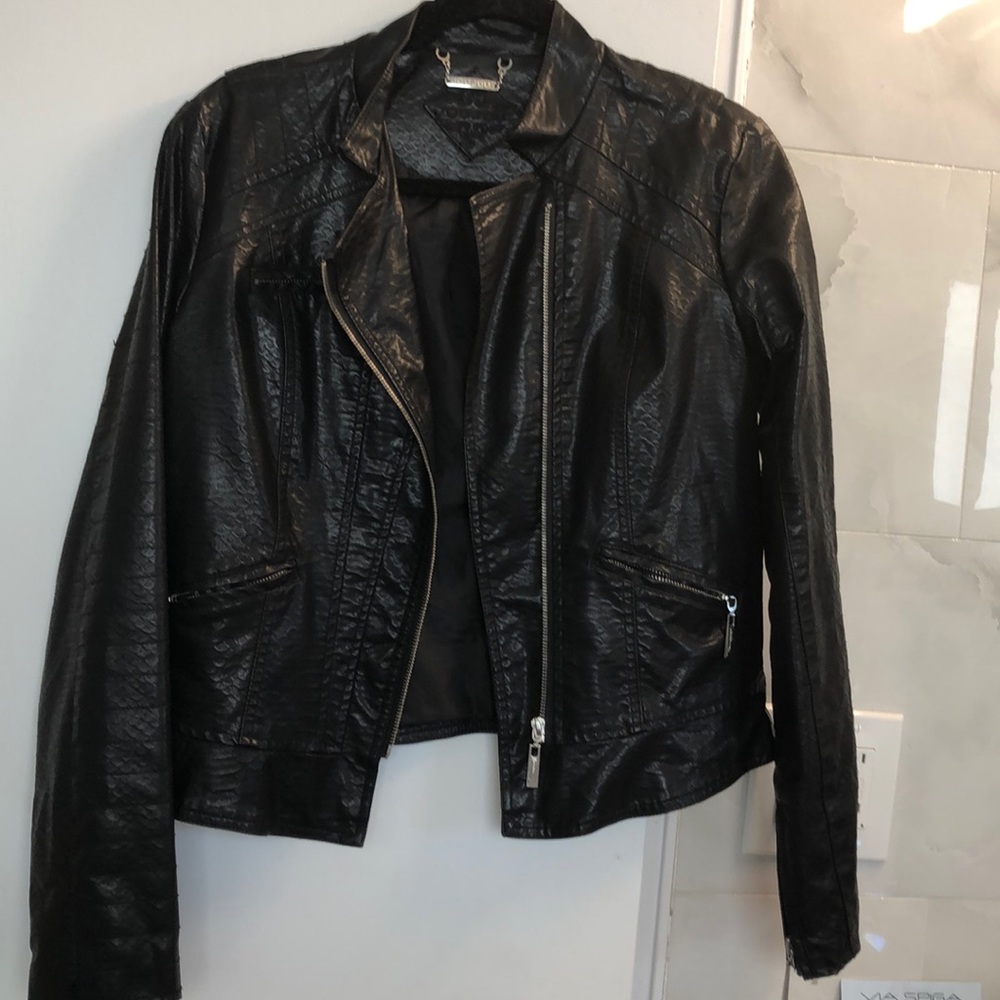 Faux leather jacket